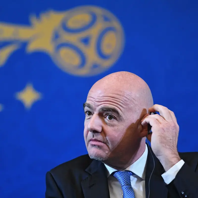 Gianni Infantino, FIFA president, at a FIFA press conference